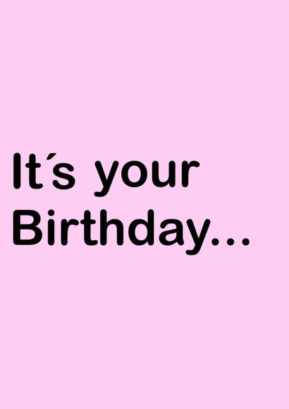 Disappointing BIrthday Card created by ODEL Art