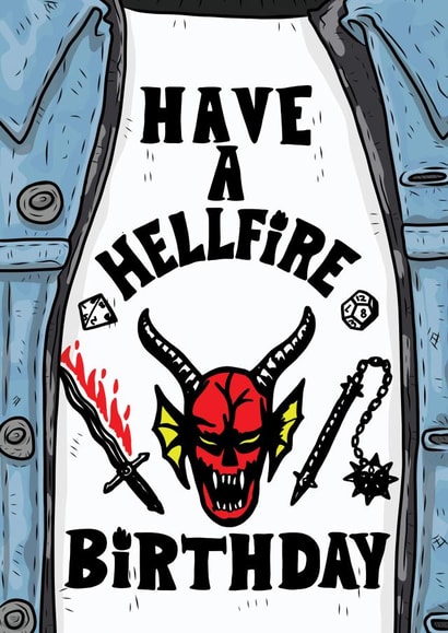 Hellfire Club - Stranger Things Birthday - Hellfire Birthday, Hellfire Stranger Things created by Helen Giddings