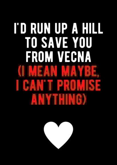 Vecna Birthday Card created by Bloo House