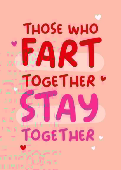 Funny Farting Anniversary Card created by Lucy Marie Design