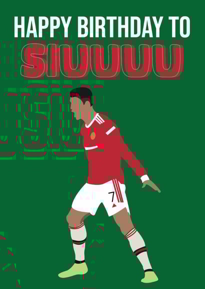 Fun Birthday Card - Cristiano Ronaldo - Football created by SophiPrints