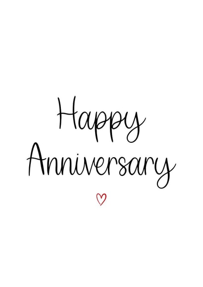 Happy Anniversary Card created by Kalm Lettering