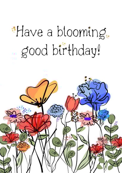 Blooming Good Birthday Card created by Isobel Kate Cards