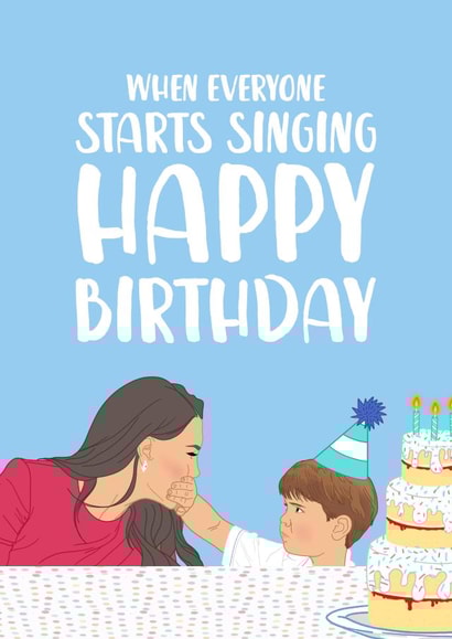 Funny Prince Louis Birthday Card 1001 created by The Cake Thief