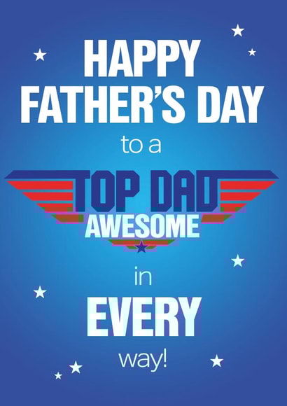 Top Dad Father's Day card created by NEEDL designs