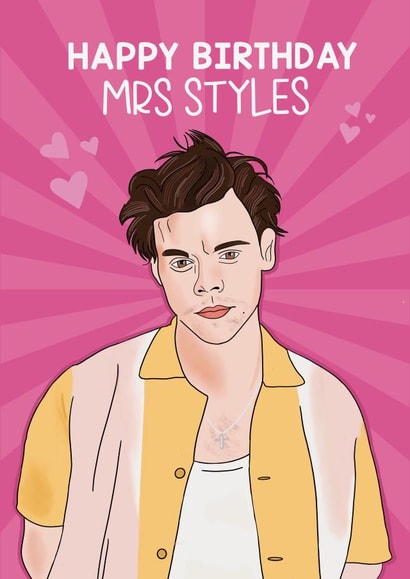 Happy birthday Mrs styles  created by Lucy Rose Party