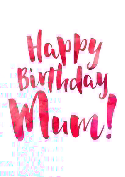 Happy Birthday Mum birthday card 1000 created by Dig The Earth