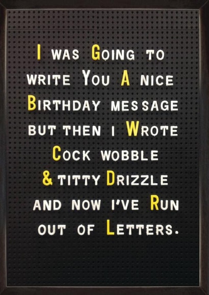 Nice Birthday Message Birthday Card created by Brainbox Candy