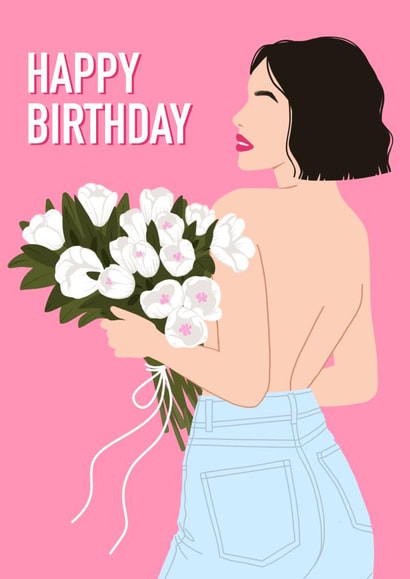 Birthday card for beauty created by Darya Malceva