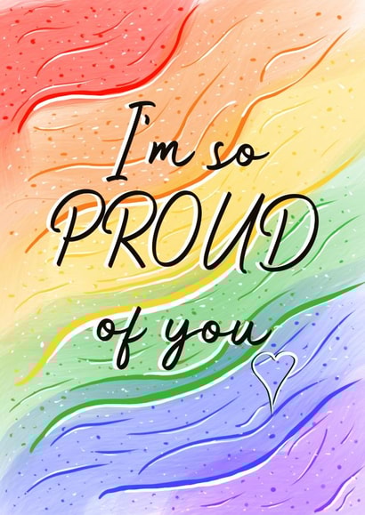 LGBTQIA+ Rainbow PRIDE/Coming out Card created by BeeZedCreations