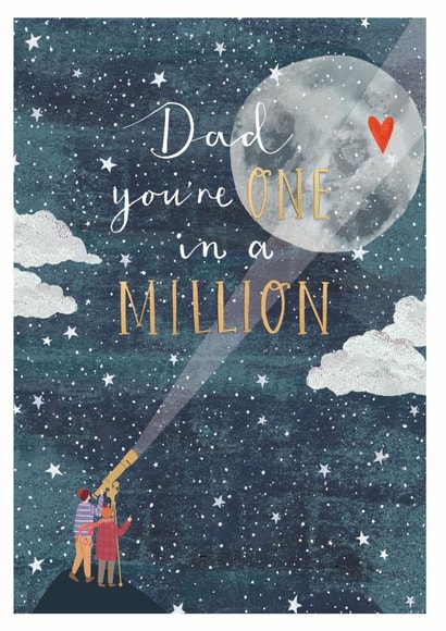 One In A Million - Dad Card created by Louise Tiler