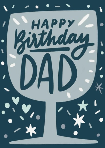 Happy birthday Dad with wine created by Natalia Gonzalez