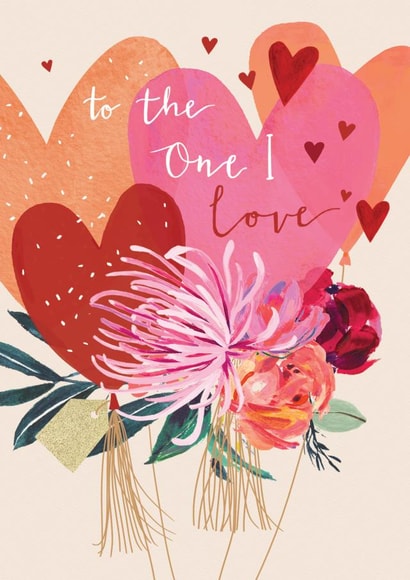 Heart Balloons - One I Love created by Louise Tiler