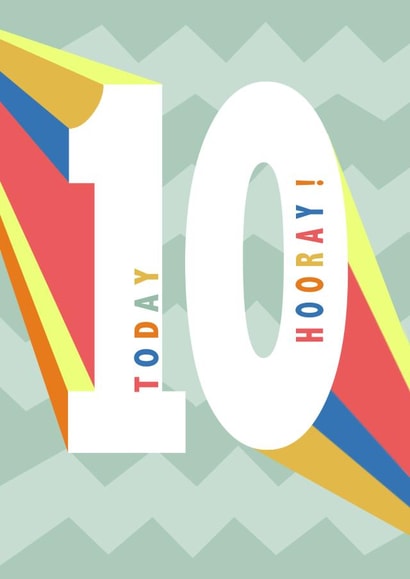 Ten today hooray! 1001 created by Ally Marie Illustration