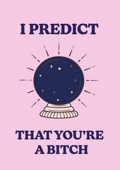 Magical I Predict Happy Birthday Card  created by moonstruck-valleys