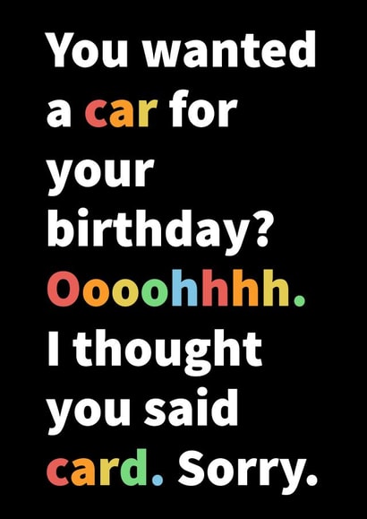 You wanted a car? Oh. created by SpeckyIntrovert