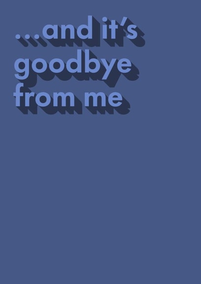 And it's goodbye from me created by Mr.RIFF