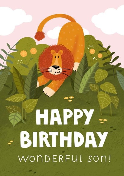 Cute birthday card to your baby created by Anna Bencic