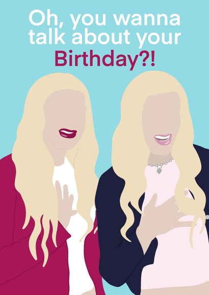 White chicks - funny - birthday card created by Little Prints Fred Designs