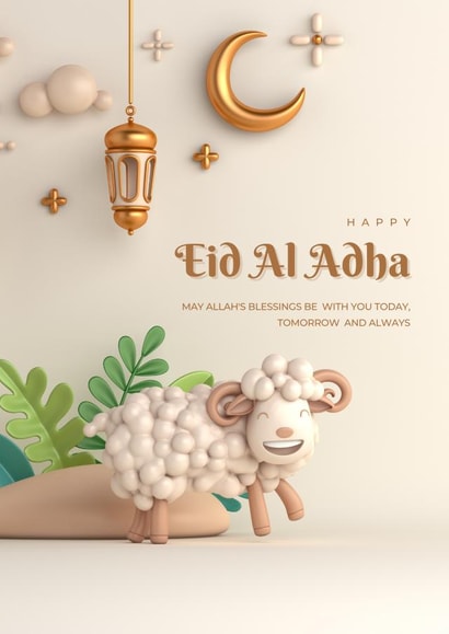 eid al adha greeting cards 1002 created by IcyCard