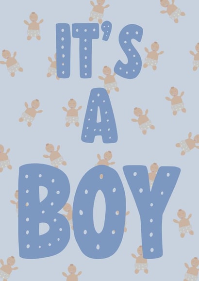 It’s a boy - new baby card 1001 created by Sherbet Lemons