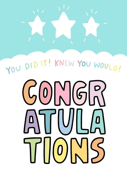 Congratulations You Did It created by Angela Chick