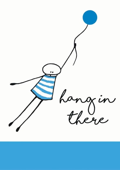 hang in there - get well and thinking of you card created by Sarah Simonds-Gooding