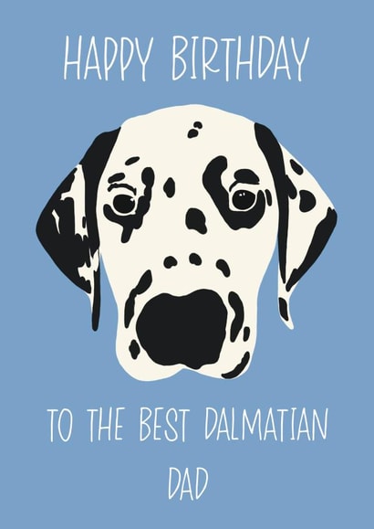 Dalmatian Dad Birthday Card created by Angharad's Attic