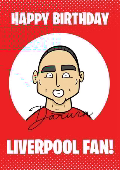 DARWIN NUNEZ Liverpool Card created by Tom Sparke