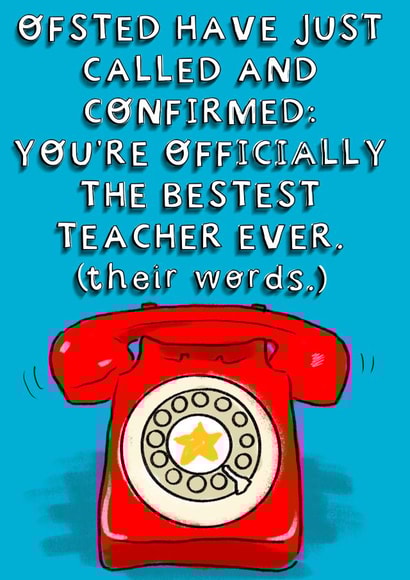 Ofsted Teacher Thank You created by Rosie Johnson Illustrates