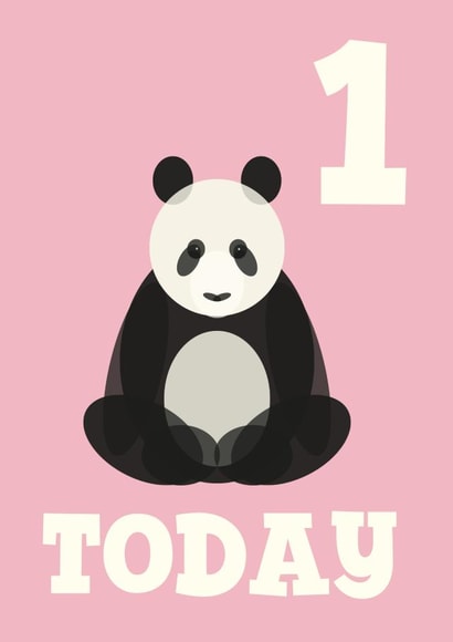 1 TODAY! Cute Panda Card created by Cloud Cuckoo Design
