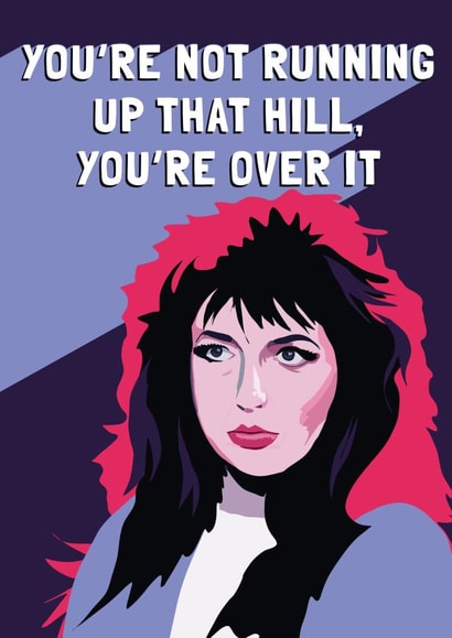 Kate Bush Running Up That Hill Card created by AbiGoLucky