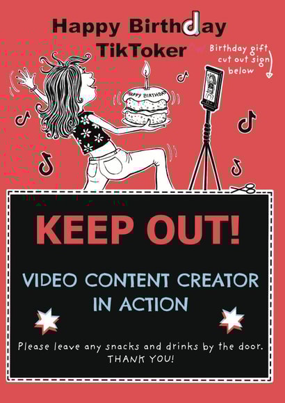 Happy Birthday TikToker created by Aimee Beaven