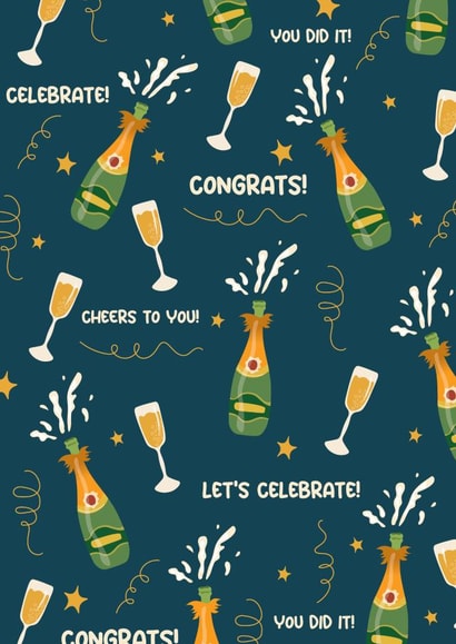 Congratulations – let's pop the champers! created by Honey Mushroom Club