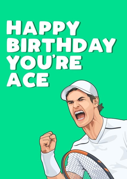 You're ace Wimbledon card created by Silly Sentiments