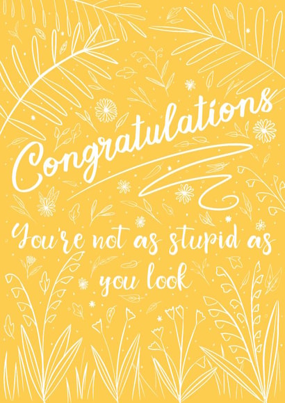 Congrats, stupid! created by Anneka Else
