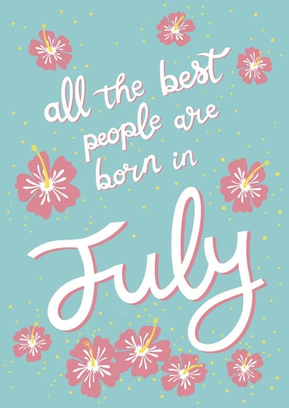 July Birthday created by Emma Blue