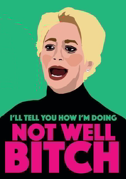 Dorinda Medley - NOT WELL BITCH - Real Housewives Of New York created by The Boy Heroine