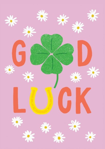 Lucky Clover Good Luck card created by Francesca Iannaccone