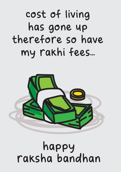 Rakhi fee increase created by The Playful Indian