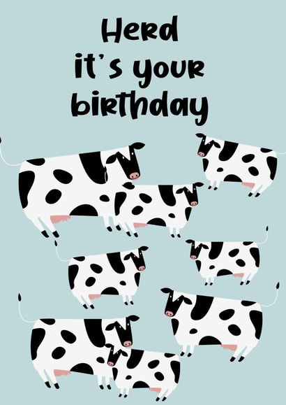 Herd It's your birthday created by Chasing Cards