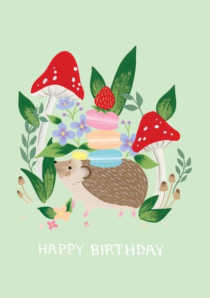 Happy Birthday Hedgehog Card created by Hux Loves Honey