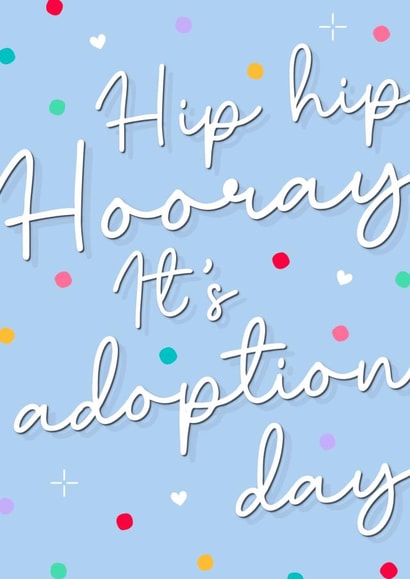 Adoption day congratulations boy girl pet polka dot card created by The Girl Next Draw Cards