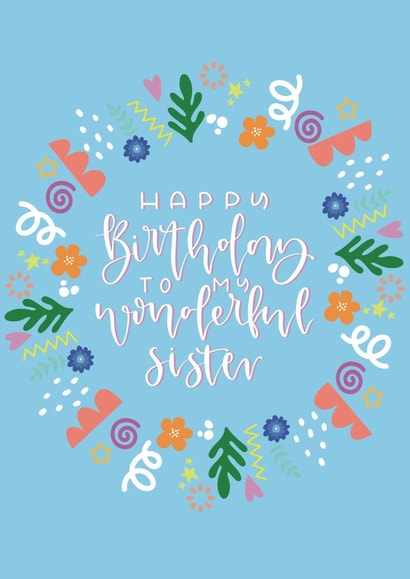 Happy Birthday to my Wonderful Sister 1001 created by Cate Creates