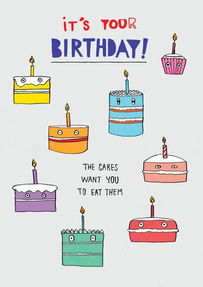 Eat the birthday cakes! created by Pencilface