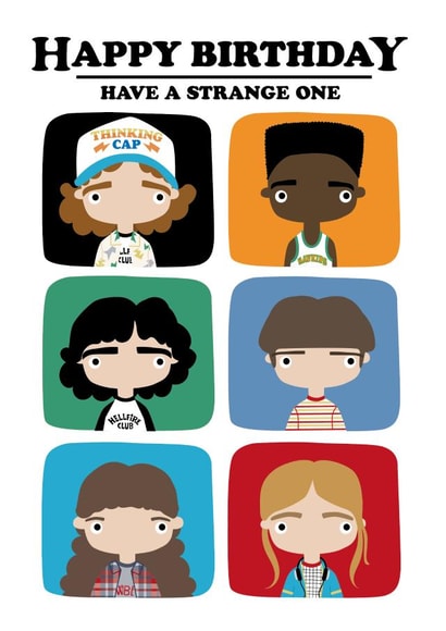 Stranger Things inpsired Birthday Card created by Nicollette West
