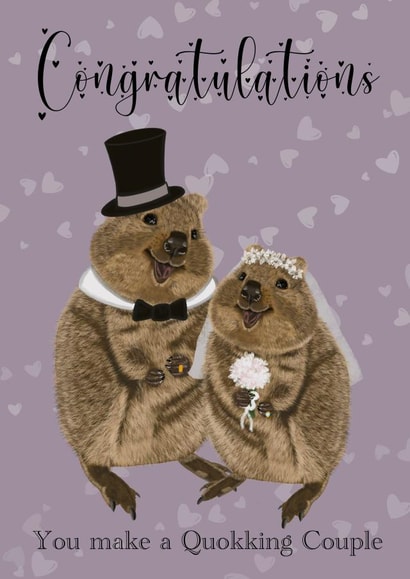Congratulations You make a Quokking Couple created by The Warren Creations