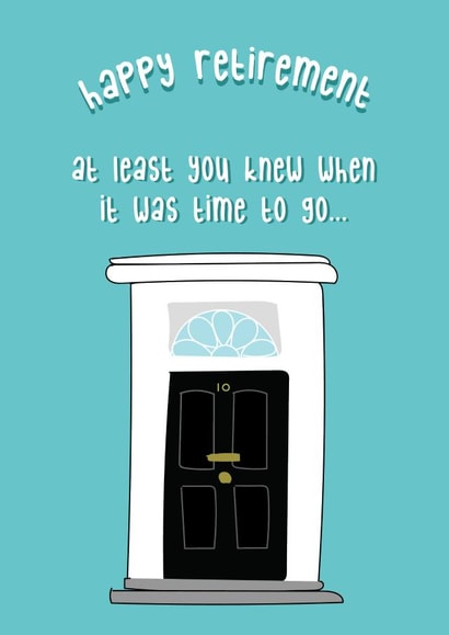 Boris Themed Retirement Card created by @Laura Lonsdale Designs