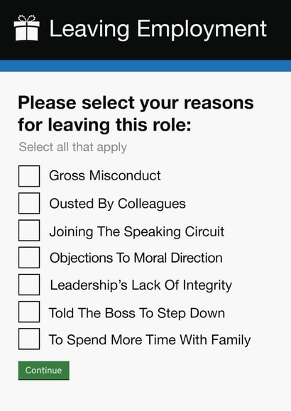 Leaving Card | Government Cabinet Minister | Boris  created by Pottsy Prints