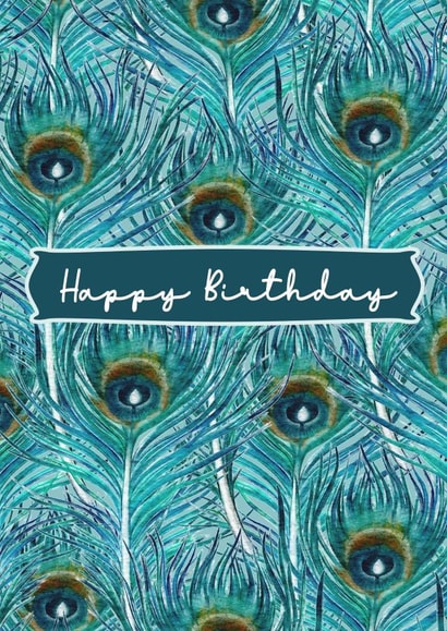 Happy Birthday  [Pretty, elegant, illustrated birthday card] created by Wildheart Studio
